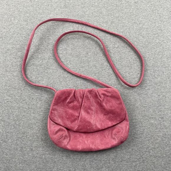 Fossil Handbags - Vintage Fossil Genuine Leather Crossbody Mini Bag Purse Pink Flap Retro Preppy